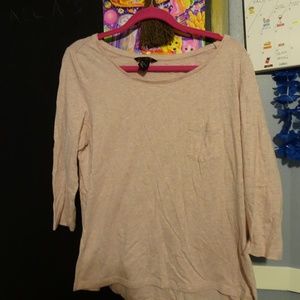 Light Pink H&M Basic Quarter Sleeve